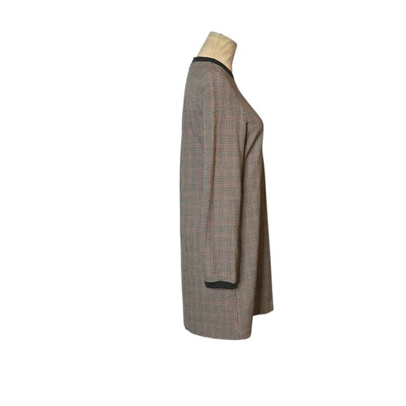 Zara houndstooth long sleeves sheath mini dress size Small - Picture 6 of 16